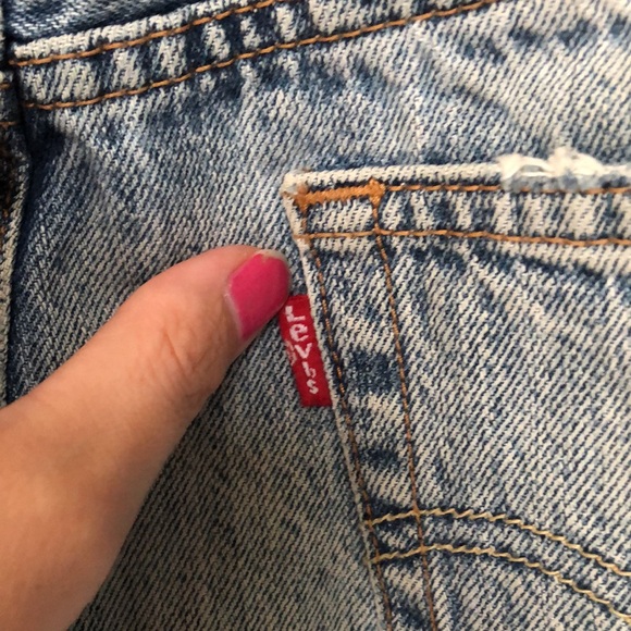 Levi’s distressed denim high waisted jeans, size 26 - Picture 4 of 8